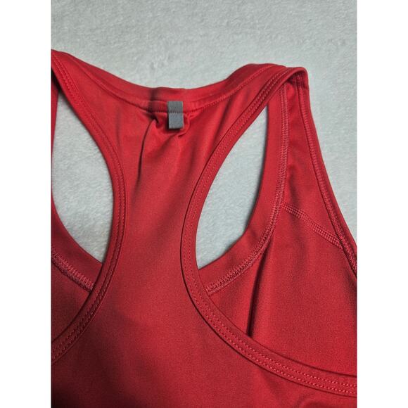 Nike running tank top t-shirt size Medium active yoga Dri-Fit stretch red/pink - Picture 9 of 9